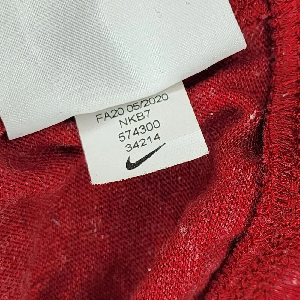 Nike Arizona Cardinals Womens Small Hoodie Red Gray Full Zip Lightweight NFL EUC